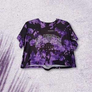Los Angeles Graphic Crop Top Tee Shirt